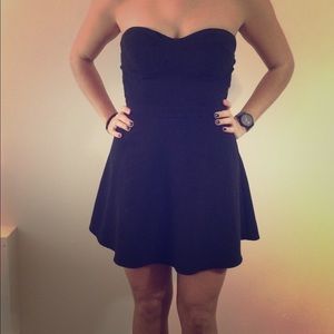 Black mini dress